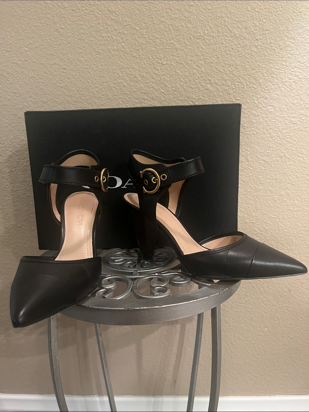 Coach “Wren” Black Pumps 7